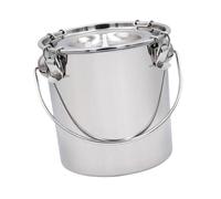 dwxnauixl Innovative Milking Machine Designed For Efficiency With Spacious Milker Bucket Dairy Farming Milking Machine Bucket Measures Fit And Easy To Handle, Silver, 5L