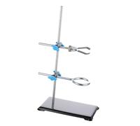 dwxnauixl Lab Stand Kits With Clamp Holder Support Excellent Resource For Science Projects Engaging Students In Experimentation And Learning Chemistry Lab Stand, Silver, 30cm