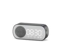 dwxnauixl Mirror Alarm Clock And Small Bluetooth Speaker With LED Mirror Display Offering Dual Alarm For Morning Routine Z7 [Cool Black]