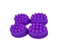 dwxnauixl Nonstick Silicone Soap Mold with 4 Cavities 3D Ellipse Shape Easy Release Soaps Making
