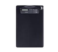 dwxnauixl Practical A4 Clipboard with Calculator and Pen Clip for Doctors Office School Holder Thicker, Black