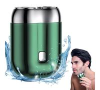 dwxnauixl Rechargeable Electric Shaver With Double Ring Floating Blade Mesh Shave Fast And Seamlessly ABS Dry And Wet Dual Shaving, Green