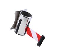 dwxnauixl Retractable Ribbon Wall Mount Crowd Control Barrier Durable and Practical Queue People, Red White, 2m