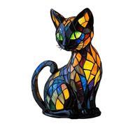 dwxnauixl Retro Pug Light 2025 New Cat Neon Light - Lamps for Colorful Glass Atmosphere - 3D Cute Pet LED - Gift - Art, cat