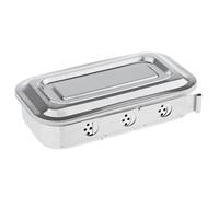 dwxnauixl Steel Veterinary Instrument Storage Box with Lid Durable and Practical Tools