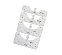 dwxnauixl T-Shirt Ruler Tool Alignment Craft Tool Guide 5PCS Center Designs for Precise Results Fashion DIY, Clear, 4 Pcs
