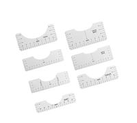 dwxnauixl T-Shirt Ruler Tool Alignment Craft Tool Guide 5PCS Center Designs for Precise Results Fashion DIY, Clear, 7 Pcs