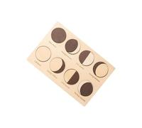 dwxnauixl Wooden Block Puzzle Featuring Moon Phases Fun Educational Toy Encouraging for Creative Thinking For Preschoolers Wooden Moon Cognition Board Block