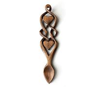 Dwynwen Love Spoon - Free Engraving of Names & Date on Welsh Love Spoons