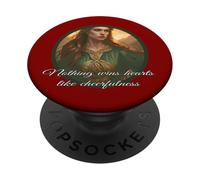 Dwynwen Nothing Wins Hearts Like Cheerfulness Quote PopSockets Adhesive PopGrip