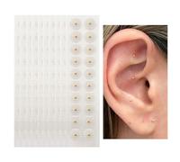 Dwzain 200 Stickers Ear Seeds 24k Gold, Acupuncture Ear Seeds,ACU Seeds,Disposable Ear Health Care Sticker,Helps Stress,Migraines Anxiety, Insomnia,Depression and Menopause Symptoms