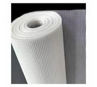 DWZL Fibreglass Reinforcement Mesh Roll - Fiberglass Mesh Enhanced Wall Reinforcement 4x4mm Heavy Duty Wall Plastering Grid, Crack Resistant For Stucco, EIFS, Tiling Drywall(Size:1 * 50m)