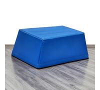DWZL Kids Trapezoid Jump Box 3/4-in-1, Choose from 4 Base Sizes, Uniform 22cm Stackable Layers with Non-Slip EPE Foam for Home & Outdoor Fitness(Size:Blue)