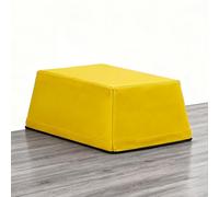 DWZL Kids Trapezoid Jump Box 3/4-in-1, Choose from 4 Base Sizes, Uniform 22cm Stackable Layers with Non-Slip EPE Foam for Home & Outdoor Fitness(Size:Yellow)