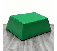 DWZL Kids Trapezoid Jump Box 3/4-in-1, Choose from 4 Base Sizes, Uniform 22cm Stackable Layers with Non-Slip EPE Foam for Home & Outdoor Fitness(Size:Green)