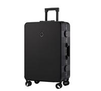DWZXL Suitcases Luggage Aluminum Frame Universal Wheel Trolley case Business Suitcase Men's Password Boarding case Suitcase(Noir,20in)