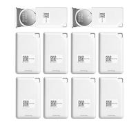 DX-CP35 BLE 5.1 Beacon Replaceable Battery & Customizable Broadcast Data Miniature Tag for Asset and Personnel Tracking (Supports iBeacon/Eddystone) (DX-CP35 * 10 PCS)