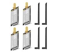 DX-LR02 Development Kit Easy to use 868/915MHz LoRa ASR6601 with Antenna at Commands Uart Interface Long Range 5KM 22dBm Transceiver Wireless Module for Arduino (DX-LR03-433T30D(I)*4 piece)