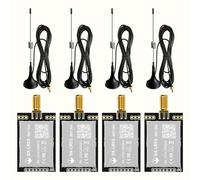 DX-LR03 433/475Mhz 868Mhz 915Mhz 10KM Long Range 30dbm Transmission power LoRa Module ASR6601 Uart serial port AT command LoRa Module (DX-LR30-900T30D-(II)*4pcs)