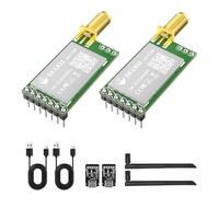 DX-LR22 Development Kit Semtech LLCC68 LORA UART Serial Transceiver module 410-475MHz/433MHz With 2PCS Antenna 22 dBm 5KM Long Rang Compatible with Arduino DIY CE FCC(LR22-SET 433 475MHz)