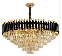 DX26TS Chandelier K9 Crystal Round Shape Chandelier Elegant Hanging Pendant Lamptassel Round Light Fixture Living Room Kitchen Island,Pendant Lighting Ceiling