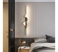 DX26TS Creative 100cm LED Wall Long Strip, 3 Color Temperatures, Metal Indoor Lighting Fixture, Decorative Black Light for Bedroom and Living Room