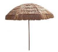 DX26TS Hawaiian Style Thatch Patio Tiki 6ft,Beach Umbrella with Tilt Mechanism Adjustable Height Outdoor Umbrella,for Lawn Pool Backyard Garden