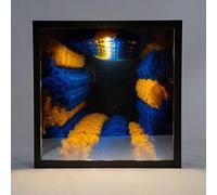 DX26TS Infinity Mirror LED Night Light Decorative 3D Sensory Lamp Home, Desk, Living Room, Party Décor - Unique Tunnel for Relaxation and Ambiance