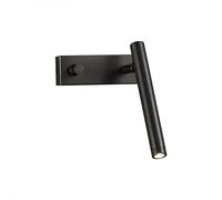 DX26TS LED Natural White Wall Light Brass Rotatable Reading Lamp - Black Finish Decorative Indoor for Living Room, Bedroom, Hallway