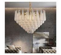 DX26TS Light Luxury Compatible with Living Room Multi-Storey Chandelier Designer High-end Lobby - Personality Restaurant Lamps,Pendant Lighting Ceiling