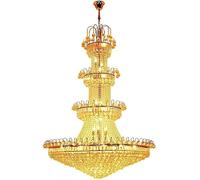 DX26TS Noble Style 18 Lights K9 Crystal Chandelier Classic V-intage Lighting Pendant Lamp Ceiling Light Fixture,Led Chandelier Lights