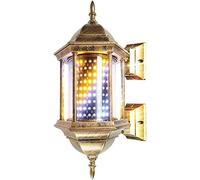 DX26TS Outdoor Wall Lamp Pole,LED Barbers Retro Porch LED Light Hair Salon Hairdressing Sign Barber Shop Pole (Color 2)