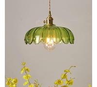 DX26TS Semicircle Transparent Green Pendant Light Retro Old Fashioned Chandelier Glass Industrial Hanging Lights,Pendant Lighting Ceiling
