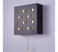 DX26TS Square Wooden Bedroom Light with Pull Style for Living Room and Hallway - LED
