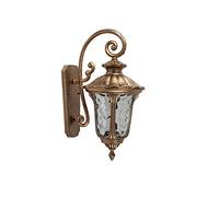 DX26TS Vintage Industrial Outdoor Wall - E27 Waterproof Lamp with Aluminum & Glass Construction for Garden, Balcony and Patio Lighting - Black Finish