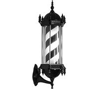 DX26TS Wall Lamp Flashing Lights LED Light Outdoor Illuminating Rotating Stripes,Hair Salon Hairdressing Sign Barber Shop Pole (Color : A)