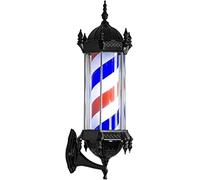 DX26TS Wall Lamp Flashing Lights LED Light Outdoor Illuminating Rotating Stripes,Hair Salon Hairdressing Sign Barber Shop Pole (Color : A)