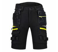 Portwest DX444 Men's DX4 Detachable Holster Pocket Stretch Work Shorts Black, 32