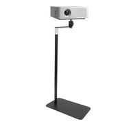 DXBJKSL Projector Stand 60-120cm Height Adjustment 360°Swivel Projector Mount Floor Stand Holder for 1/4" studs, Bedrooms, Parlors, Offices, Classrooms, Study Rooms-Metal Base/Black