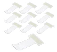 DXBNEZBC 10 Pcs Transparent Car Windscreen Parking Ticket Clips, Permit Pass Holder Gadget, Self-Adhesive Parking Permits Holders for Parking Permits, Disabled Badges, Tickets