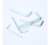 DXBNEZBC 9pcs Hex Key Wrench,L-Shape Hexagon Metric Wrenches Steel Repairing Tool for Home Repair, Silver Tone