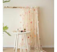 Dxcaicc Beautiful Begonia Flower Tulle Mesh Dress Fabric with Pearl Floral Soft Cloth Ideal for Making Ladies Skirt Crafting a Fairy-Tale Wedding Dress,Beige,160x160cm