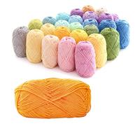 Dxcaicc Cotton Yarn 1 Pack 4 Ply Soft Crochet Knitting Yarn with 67 Colors Available for DIY Crafts And Wearables, Easy for Beginners,#39