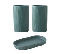 Dxcaicc Kitchen Utensil Holder, Large Cooking Utensil Crock For Countertop, Ceramic Kitchen Utensil Holder with Drip Tray,Drainer Ceramic Sets,Green
