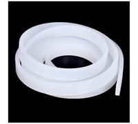 Dxcaicc Silicone Rubber Solid Sealing Strip Moisture-Proof Thickness 3mm Sheet Good Sealing White Pad Length 1m Plate,Width 50mm