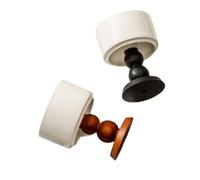 Dxcaicc Vintage Ceramic Goblet, French Ice Cream Cup with Wooden Base, Glossy White Cup with Wooden Base Goblet - Perfect for Parties, Weddings, And Home Use,black wooden legs