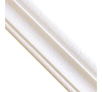 Dxcaicc Wall Baseboard Molding Trim 3PCS Length 2.3m Width 8cm Flexible Skirting waistline Borders Simple letter pattern Foam Strips Comes with adhesive backing,White