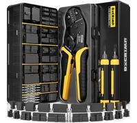 DxCRIMP Micro-Fit 3.0 mm Crimping Tool Kit, 2-20-Pin Housings & Terminals (30-20AWG/0.05-0.5 mm²) with Ratcheting Crimper & Pin Extractors; for PC/PSU, 3D Printing; Compatible with Molex Micro-Fit 3.0
