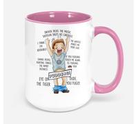 Dxcvbrds New Supernatural Dean Winchester Oh My Pudding Quotes Coffee Mug 11oz (Pink) 11 oz Mug