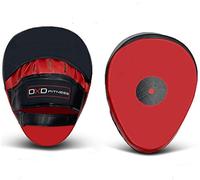 DXD Premium Boxing Focus Pads punch Mitts for combative Maya Hide Leather curved Hook and Jab Pads, Perfect focus pads for boxing MMA UFC kickboxing Muay Thai Karate Training padded